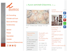 Tablet Screenshot of duesseldorf-art.de